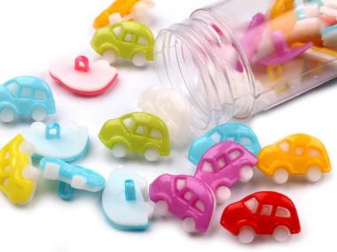 100 Knöpfe für Kinderbekleidung Automix 