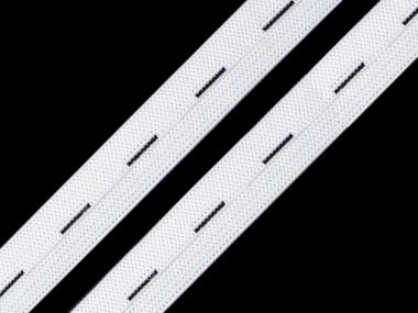 2m Lochgummi 15mm weiss 