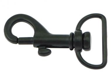 Karabinerhaken 45x20mm schwarz 