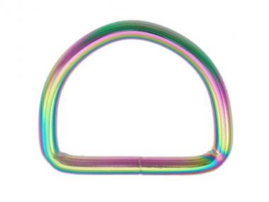 Regenbogen D-Ringe Metall 20mm 