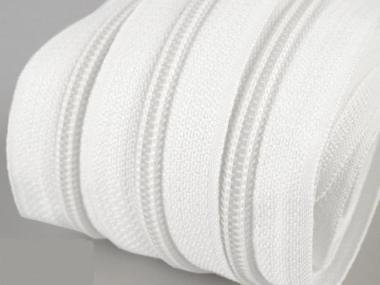 200m endlos Reißverschluss 5mm weiss 