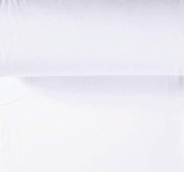 Bündchenstoff Baumwolle Schlauch weiss 