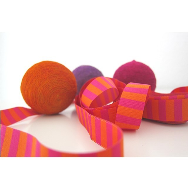 Ringelband, pink-orange 