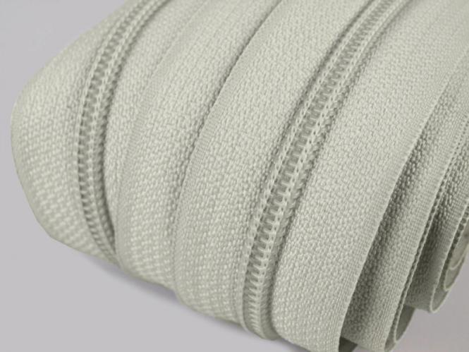 endlos Reißverschluss 5mm hellgrau 5m