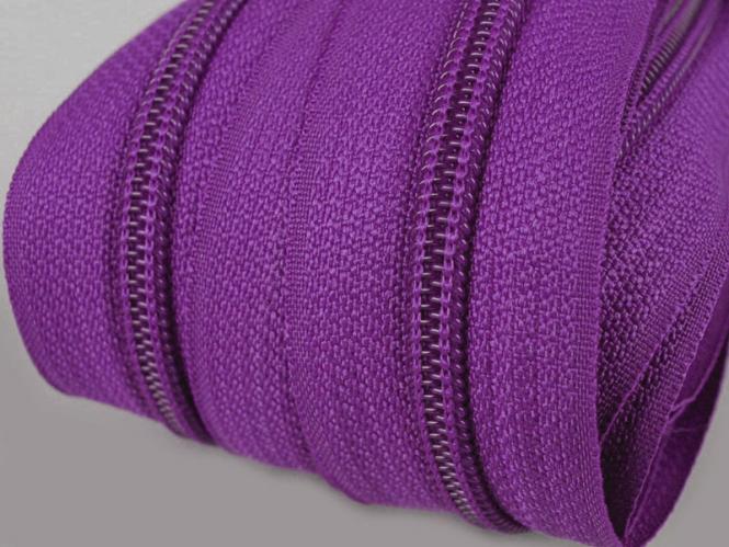 endlos Reißverschluss 3mm violett 3m