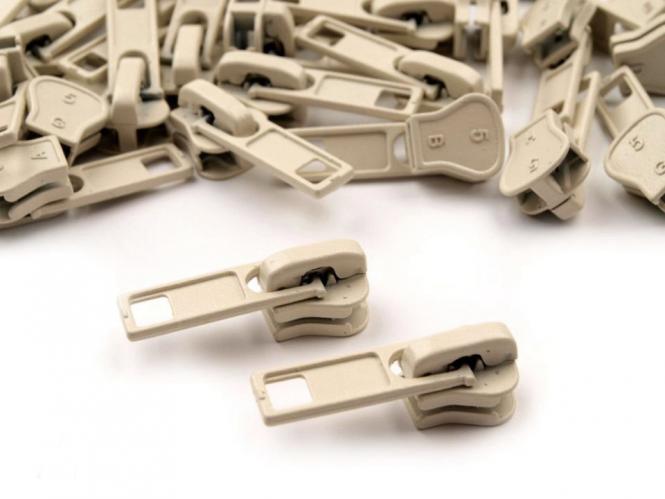 Zipper Profilreißverschluss 5mm creme 5 Stück