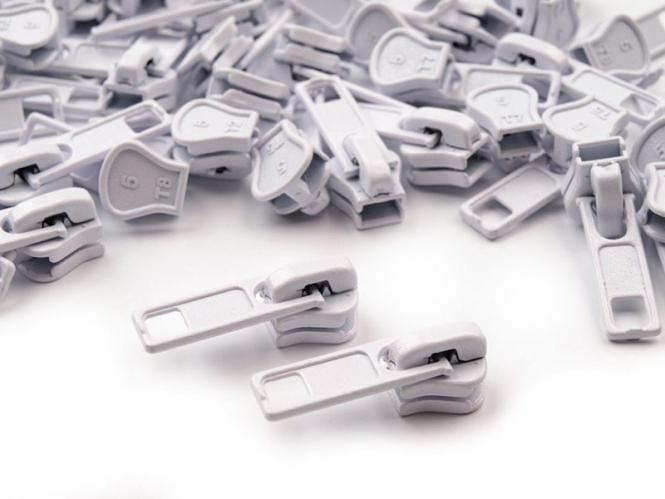 Zipper Profilreißverschluss 5mm weiss 5 Stück