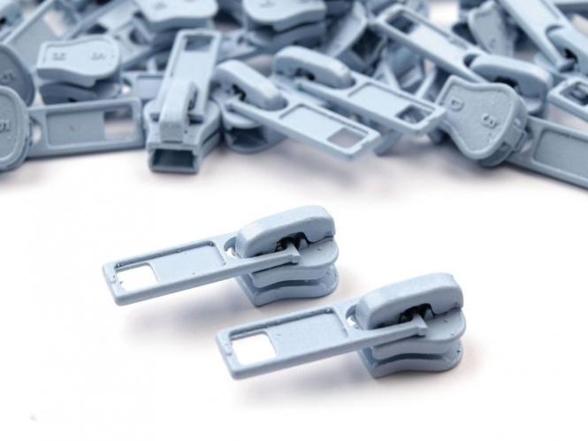 Zipper Profilreißverschluss 5mm hellblau 5 Stück