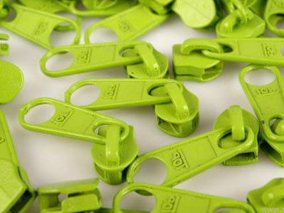 Zipper für 5mm RV apfelgrün 50 Stück
