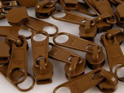Zipper für 3mm RV mittelbraun 