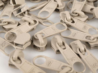 Zipper für 5mm RV beige 10 Stück