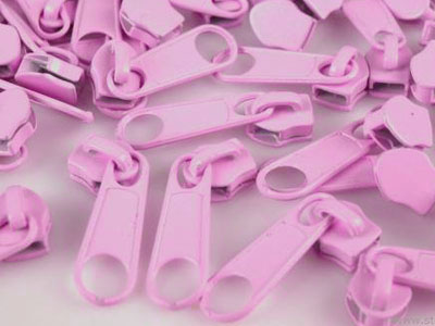 Zipper für 5mm RV rosa 10 Stück