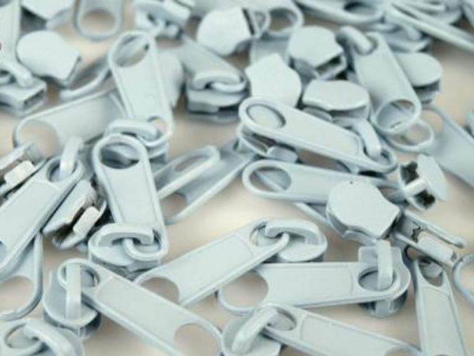 Zipper für 3mm RV hellblau 10 Stück