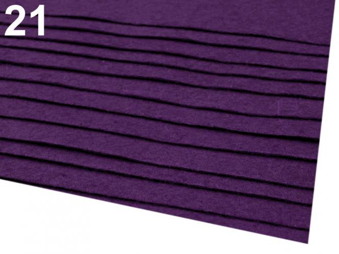 Filz 20 x 30cm 0,9 mm violett 