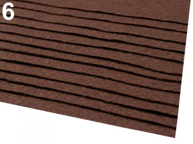 Filz 20 x 30cm 0,9 mm braun 
