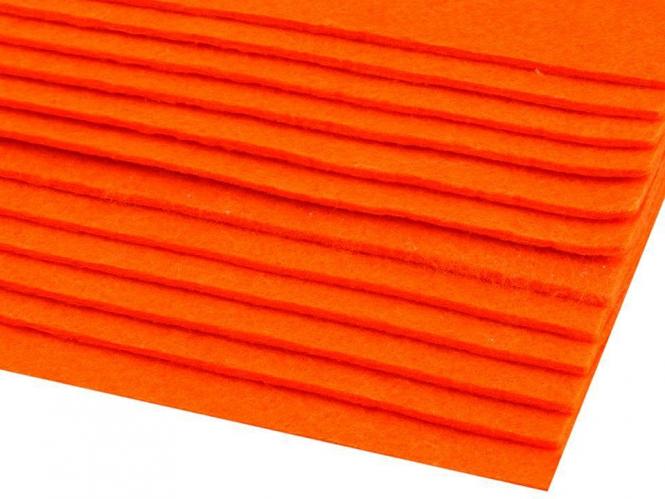 Filz 20 x 30cm 2-3mm orange reflax 