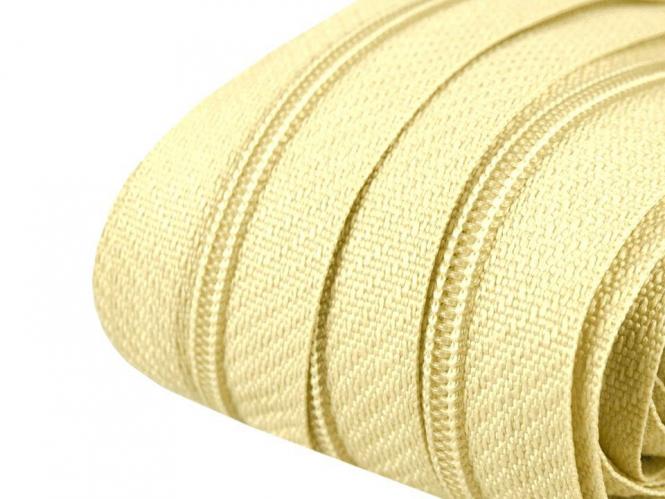 200m endlos Reißverschluss 3mm hellgelb 