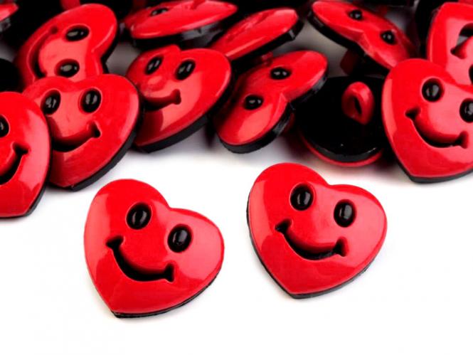 10 Knöpfe Herzen 