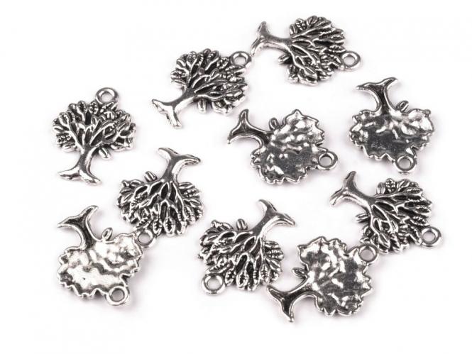 Anhänger BAUM 17x21mm silber 