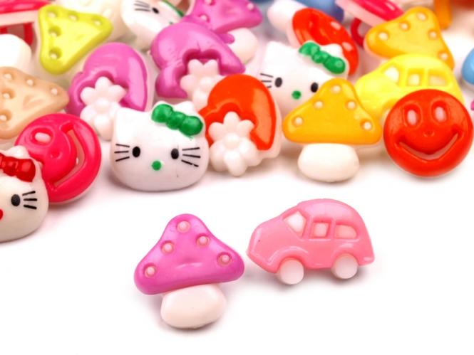 100 Knöpfe für Kinderbekleidung 