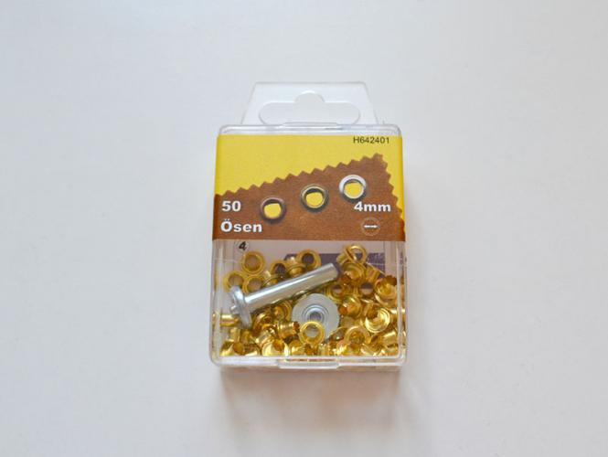 50 Ösen 4mm gold 