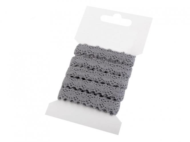 3m Klöppelspitze 12mm dunkelgrau 