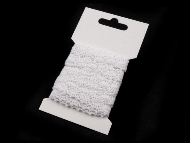 3m Klöppelspitze 12mm weiß 