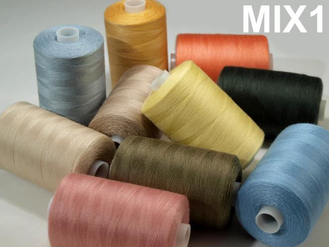 1000m Nähgarn 40/2 Mix 1 