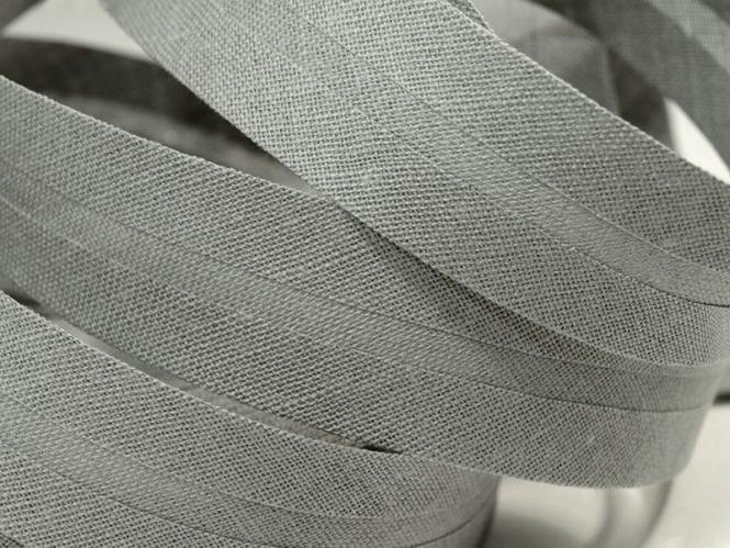 Baumwollschrägband silbergrau 