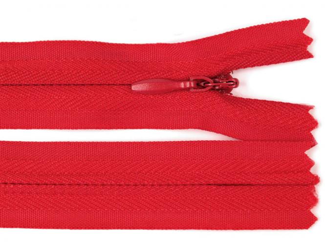 Reißverschluss verdeckt 50cm rot 