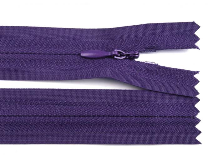Reißverschluss verdeckt 50cm violett 