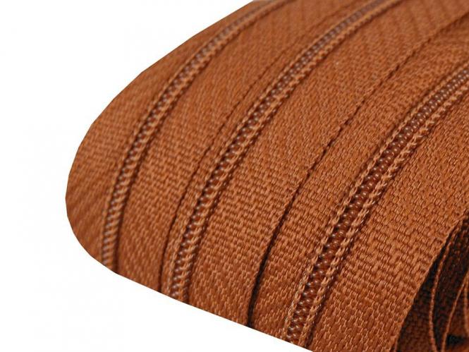 200m endlos Reißverschluss 3mm mittelbraun 