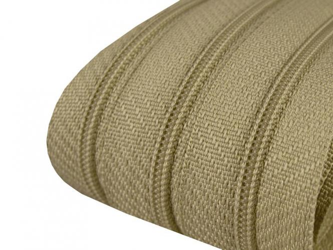 200m endlos Reißverschluss 3mm grau-grün 