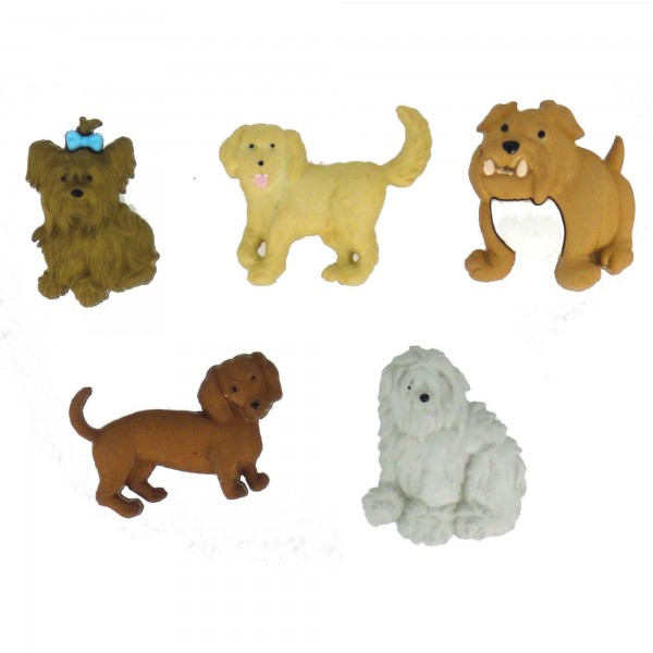 Dress It Up Knöpfe Hunde rund 