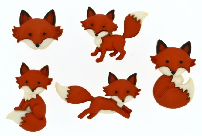 Dress It Up Knöpfe Füchse 