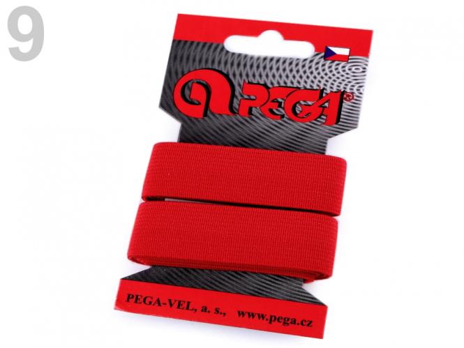 1,5m Gummiband 20mm rot 