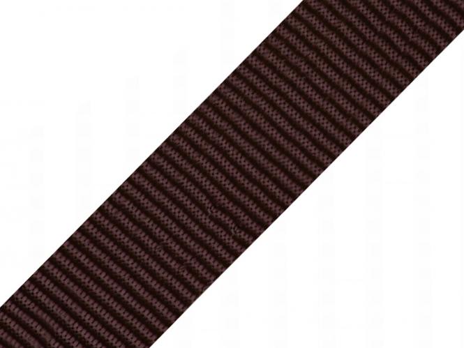 Gurtband 30mm dunkelbraun 10m
