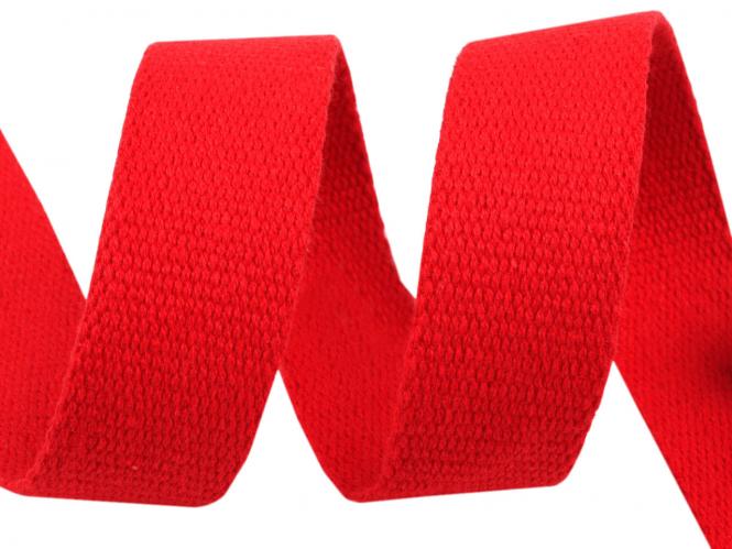 30 mm Baumwollgurtband rot 