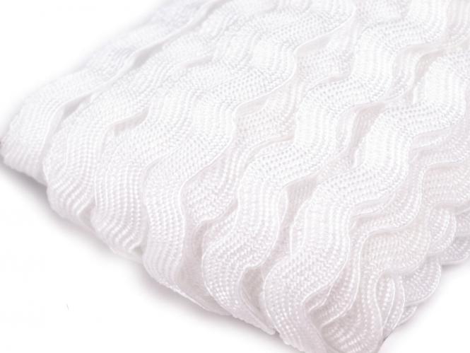 25m Zackenlitze 5mm weiß 