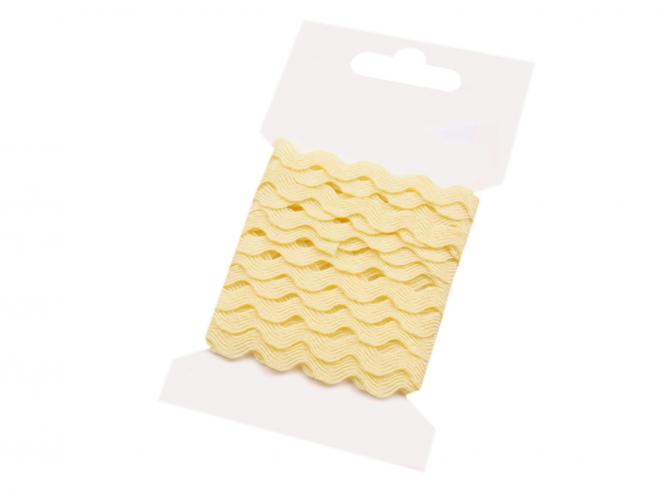 3m Zackenlitze auf Karte vanille 