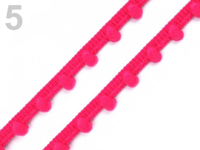 Pomponborte 7mm pink 
