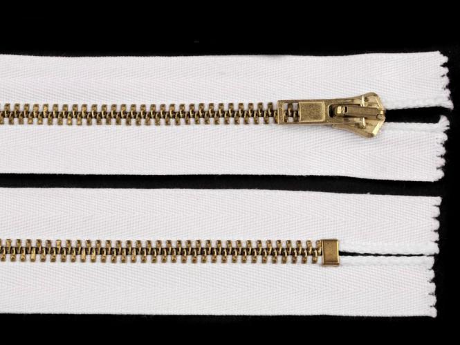 Jeansreißverschluss 10cm weiß 