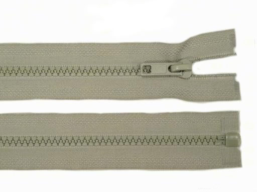 Reißverschluss teilbar 50 cm grau 