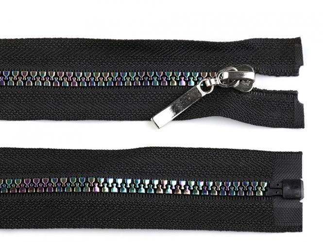 Reißverschluss teilbar 40,50,60,70,80cm bunt schwarz 70cm