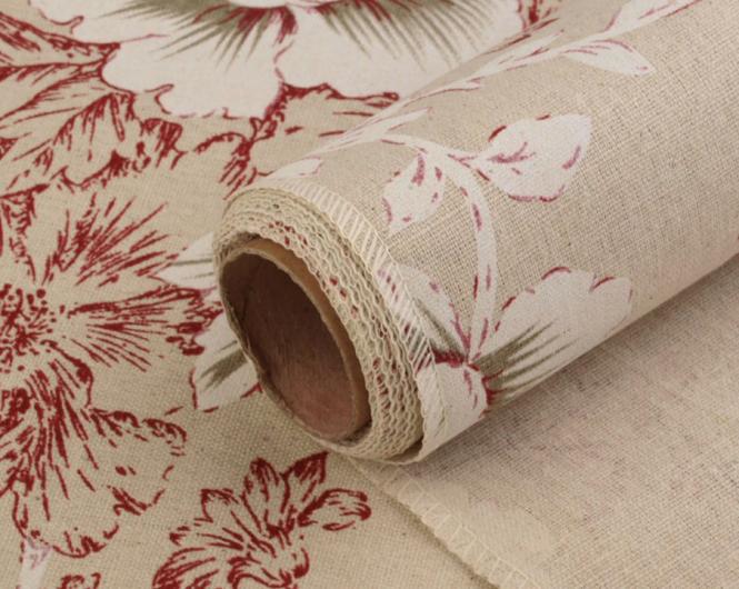 Dekostoff Hibiskus rot 