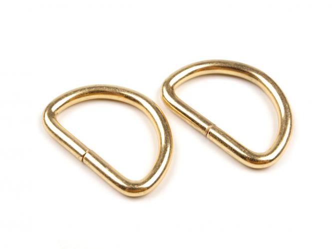D-Ringe für Taschen 25mm gold 