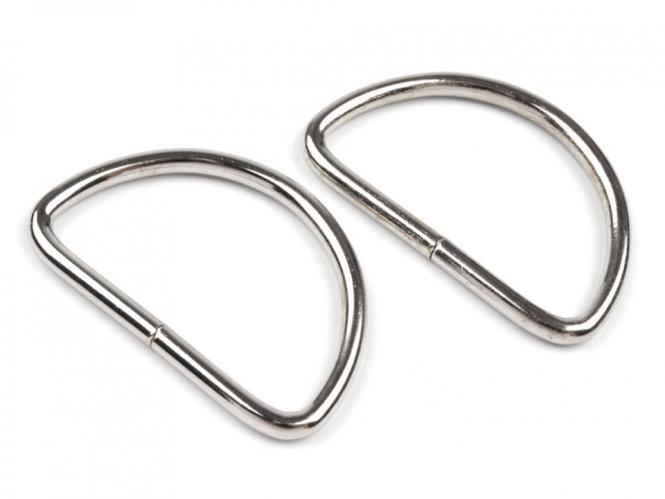 D-Ringe für Taschen 50mm silber 