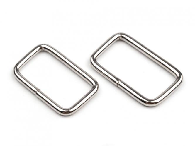Schlaufen 25mm Metall silber 10 Stück