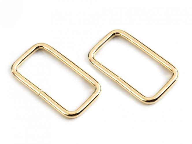 Schlaufen 25mm Metall gold 50 Stück
