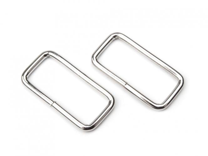 Schlaufen - Taschenschlaufen 30mm silber 50 Stück
